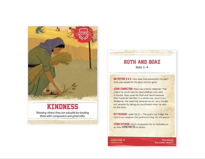 LWL 032 - Recap Card (Pack of 25) - Kindness - Ruth