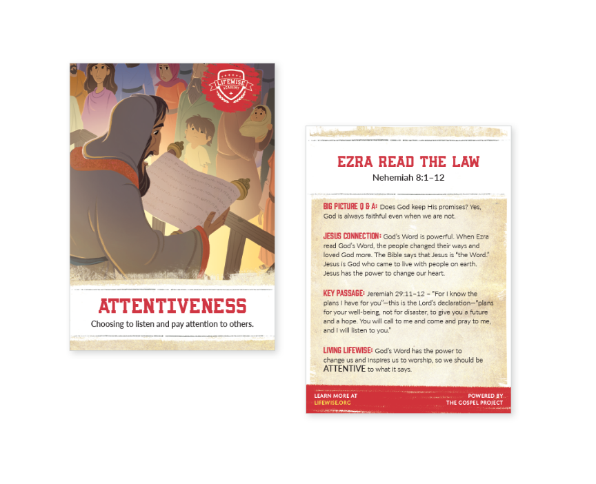 LWL 060 - Recap Card (Pack of 25) - Attentiveness - Nehemiah