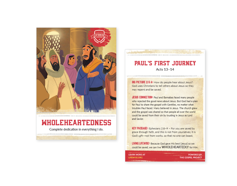 LWL 098 - Recap Card (Pack of 25) - Wholeheartedness - Acts