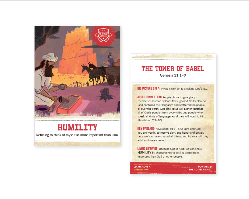 LWL 006 – Recap Card (Pack of 25) – Humility – Genesis