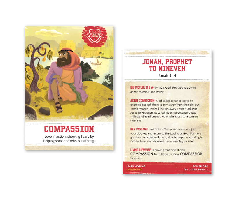 LWL 047 - Recap Card (Pack of 25) - Compassion - Jonah