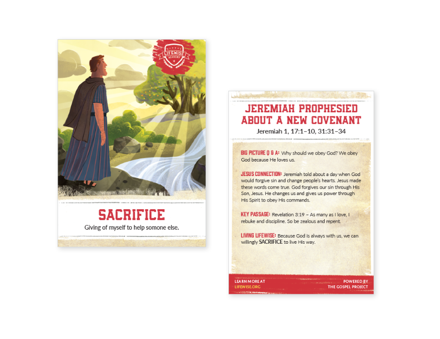 LWL 049 - Recap Card (Pack of 25) - Sacrifice - Jeremiah