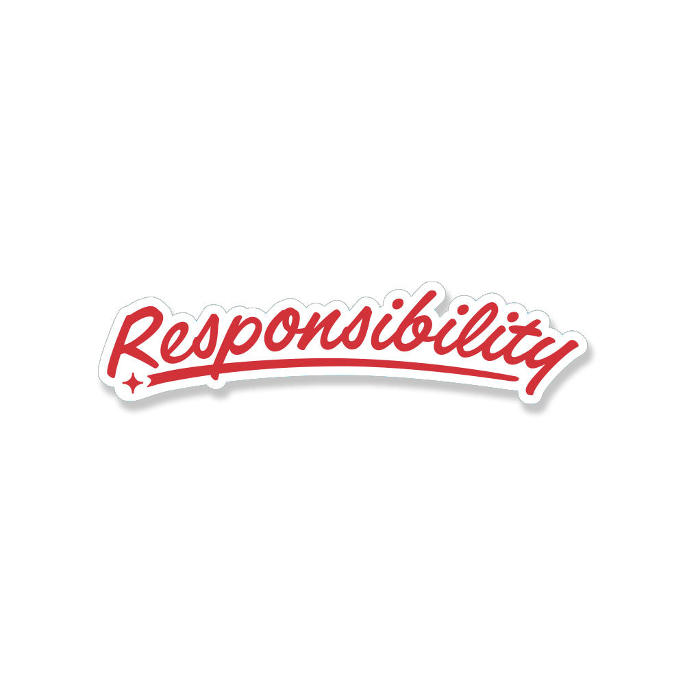 Small Decal - Responsibility (Pack of 20)