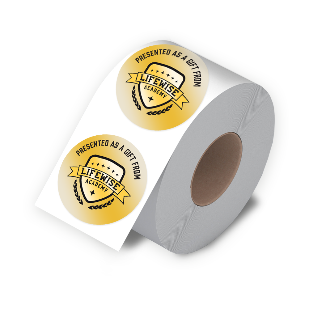 LifeWise Gold Foil Sticker Roll