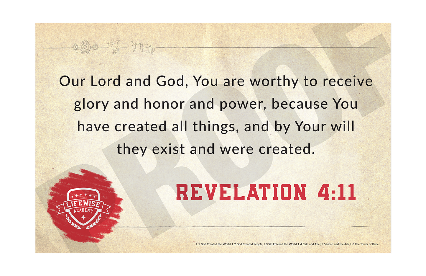 LWL 001-006 - Key Verse Laminated Posters