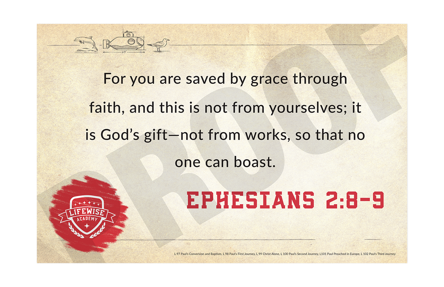 LWL 097-102 - Key Verse Laminated Posters