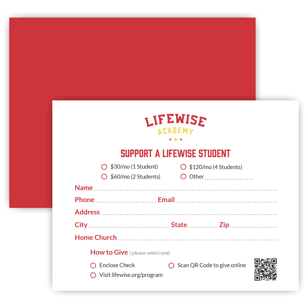 Evening of Impact Pledge Card