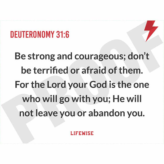 MS Key Verse Poster - MSL 024-026 (Deuteronomy 31)