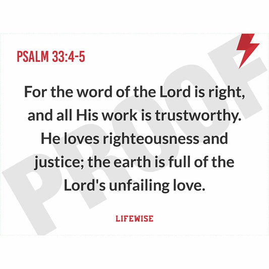 MS Key Verse Poster - MSL 030-033 (Psalm 33)