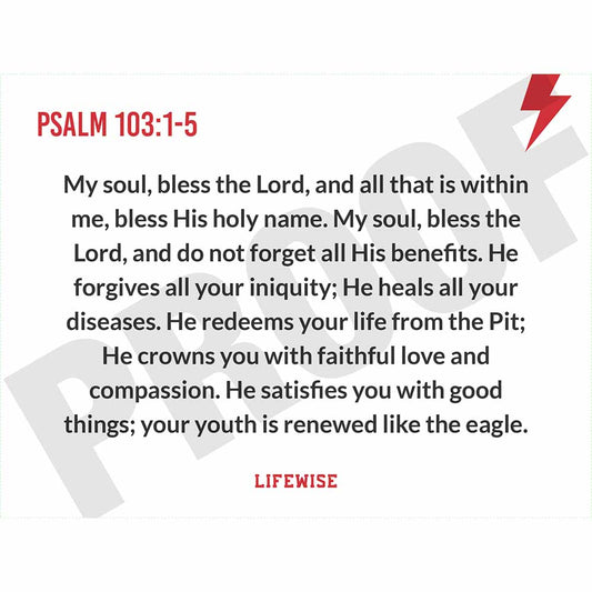 MS Key Verse Poster - MSL 052-056 (Psalm 103)