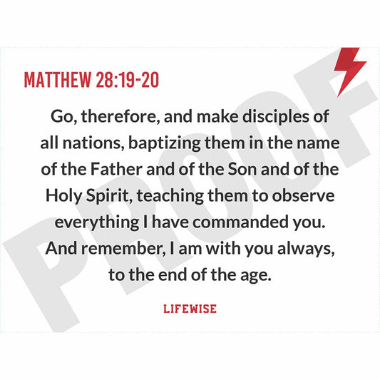 MS Key Verse Poster - MSL 074-077 (Matthew 28)