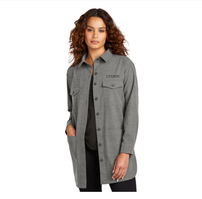 Mercer+Mettle Women's Long Sleeve Twill Overshirt