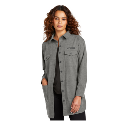 Mercer+Mettle Women's Long Sleeve Twill Overshirt