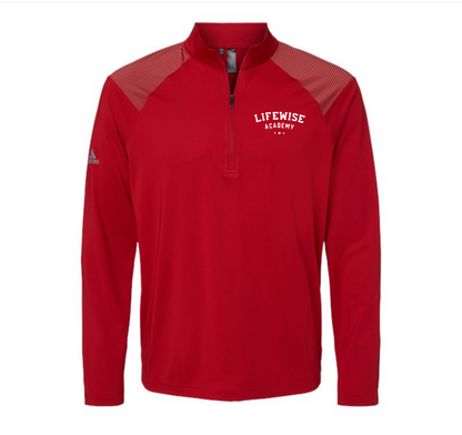 Men's Adidas Shoulder Stripe Quarter-Zip