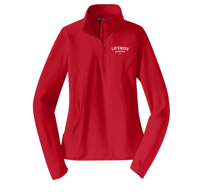 Sport-Tek Women's Sport-Wick Stretch 1/2-Zip Pullover