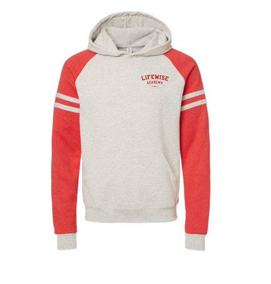 Men's Varsity Raglan Hooded Sweatshirt