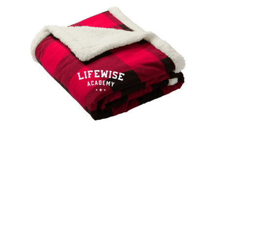 Port Authority Flannel Sherpa Blanket