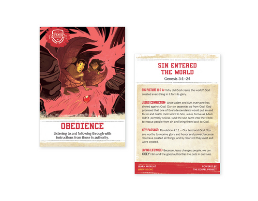 LWL 003 – Recap Card (Pack of 25) – Obedience – Genesis