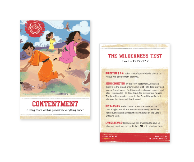 LWL 018 - Recap Card (Pack of 25) - Contentment - Exodus