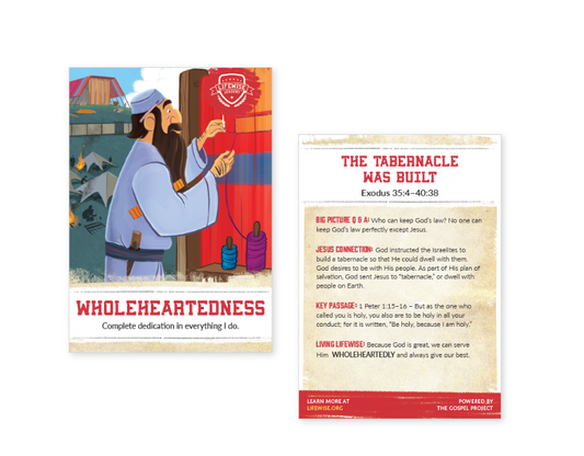 LWL 021 - Recap Card (Pack of 25) - Wholeheartedness - Exodus