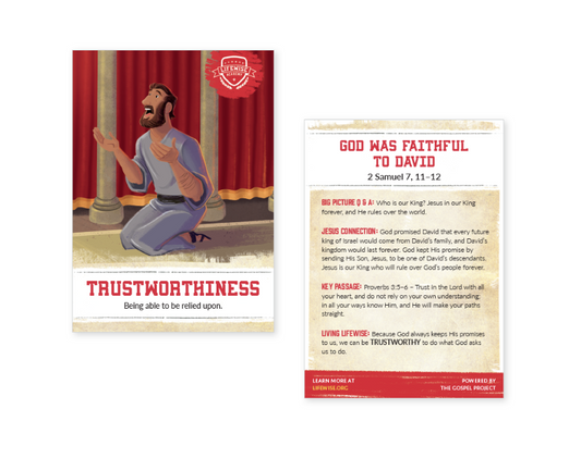 LWL 037 - Recap Card (Pack of 25) - Trustworthiness - 2 Samuel