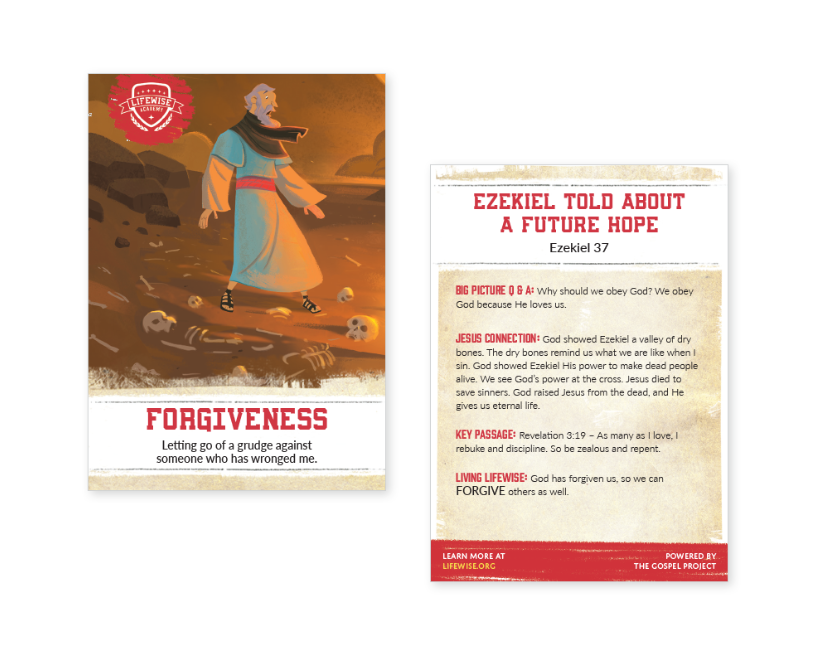 LWL 051 - Recap Card (Pack of 25) - Forgiveness - Ezekiel