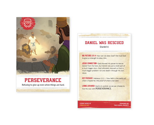 LWL 054 - Recap Card (Pack of 25) - Perseverance - Daniel
