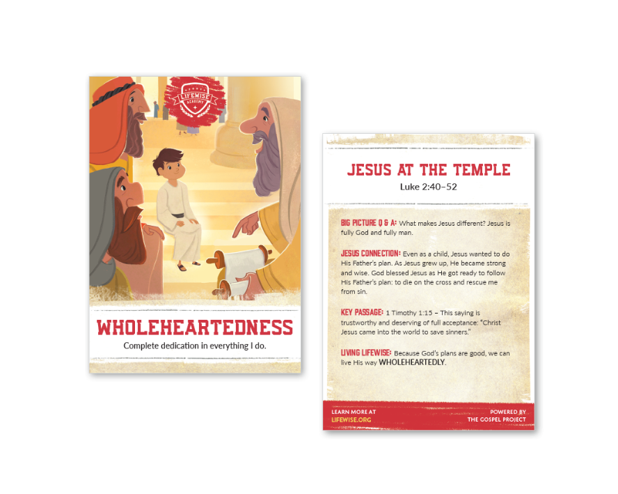 LWL 064 - Recap Card (Pack of 25) - Wholeheartedness - Luke
