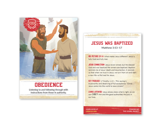 LWL 065 - Recap Card (Pack of 25) - Obedience - Matthew