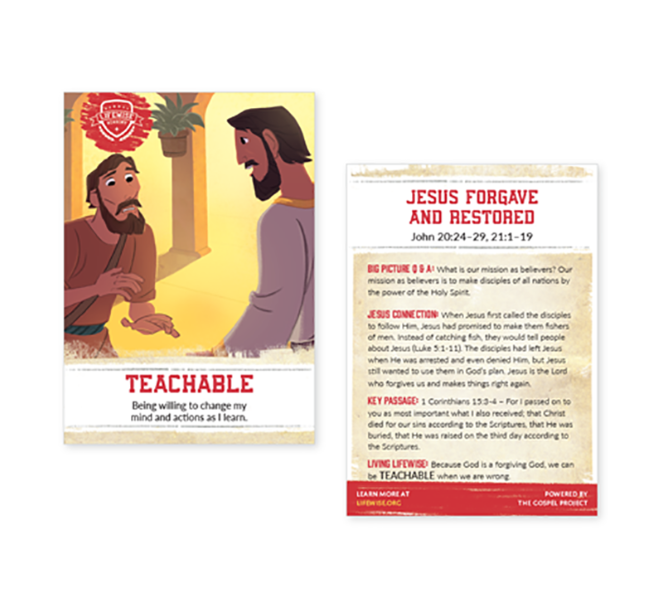 LWL 090 - Recap Card (Pack of 25) - Teachable - John