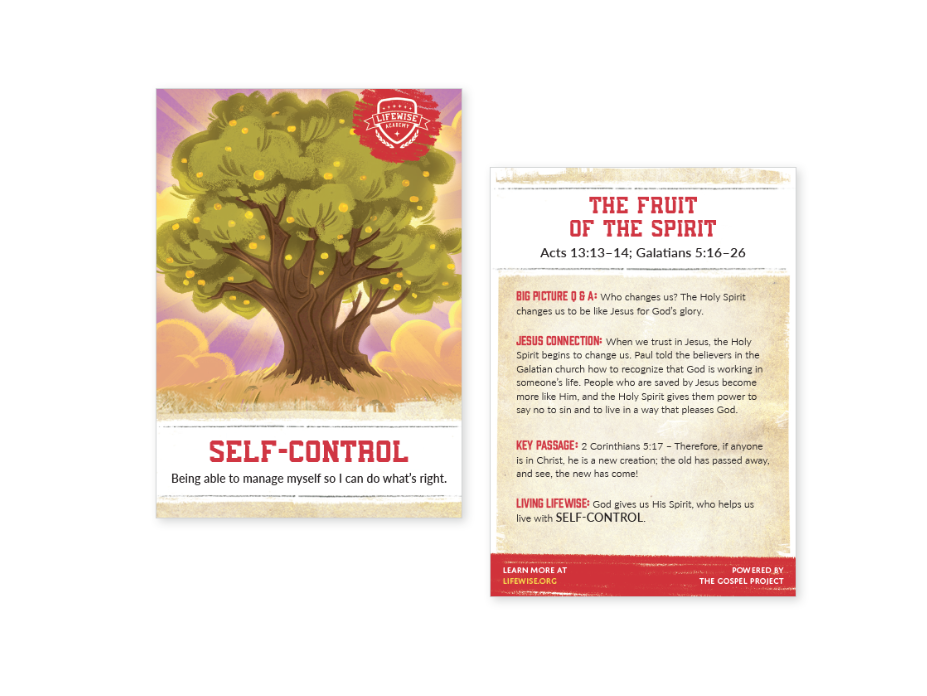 LWL 109 - Recap Card (Pack of 25) - Self-Control - Acts-Galatians