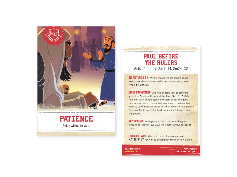 LWL 112 - Recap Card (Pack of 25) - Patience - Acts