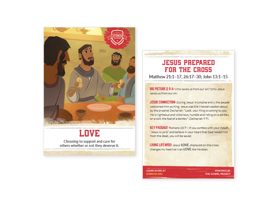 SL 005 - Recap Card (Pack of 25) - Love - Matthew 21-26 -John 13-15