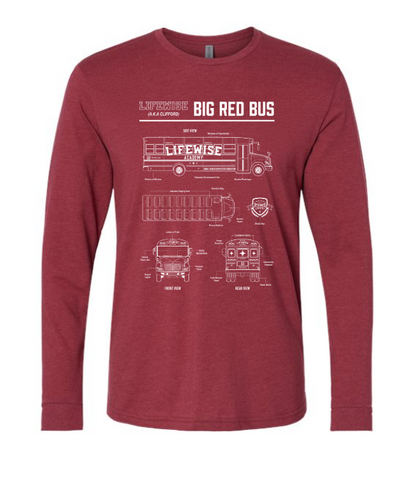 Big Red Bus Long Sleeve Tee
