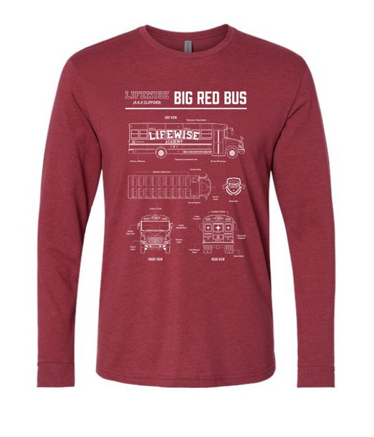 Big Red Bus Long Sleeve Tee