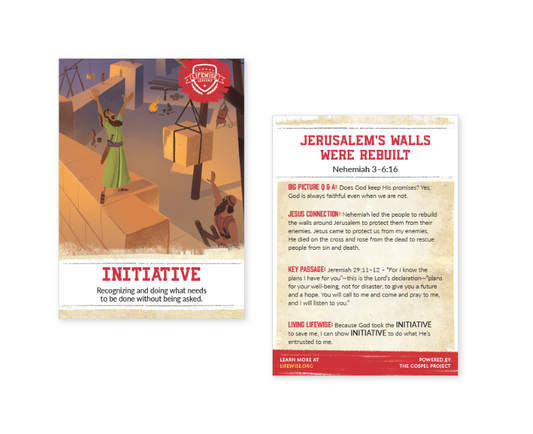 LWL 059 – Recap Card (Pack of 25) – Initiative – Nehemiah