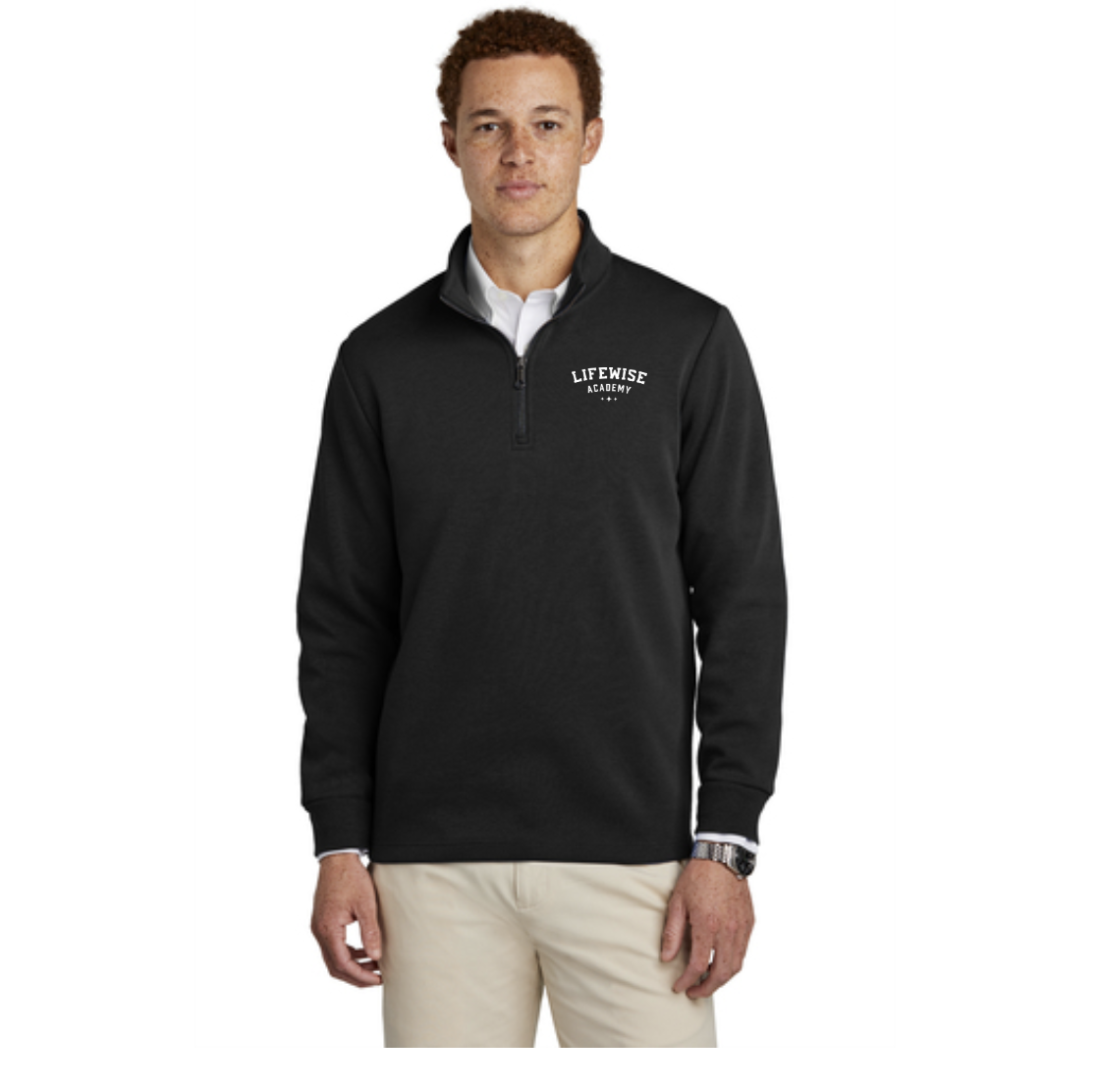 Brooks Brothers Men's Double-Knit 1/4-Zip