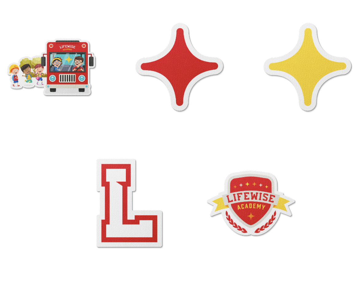 LifeWise Textured Stickers – 20 Pack