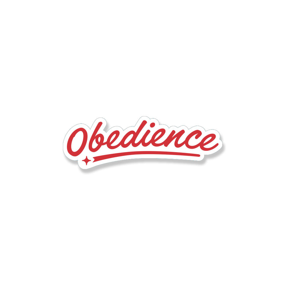 Small Decal - Obedience (Pack of 20)