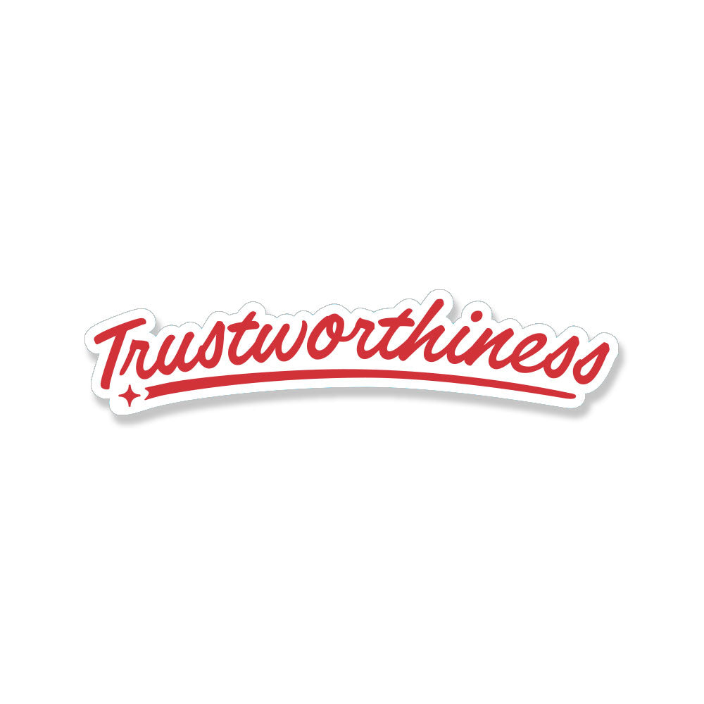 Small Decal - Trustworthiness (Pack of 20)