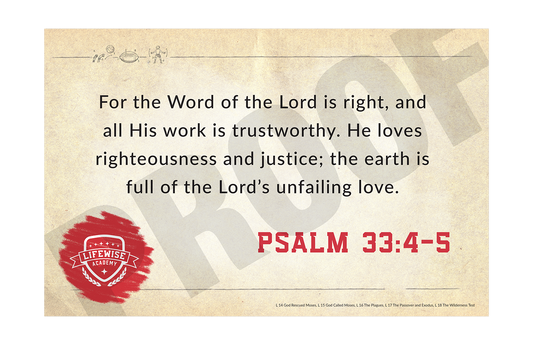 LWL 014-018 - Key Verse Laminated Posters