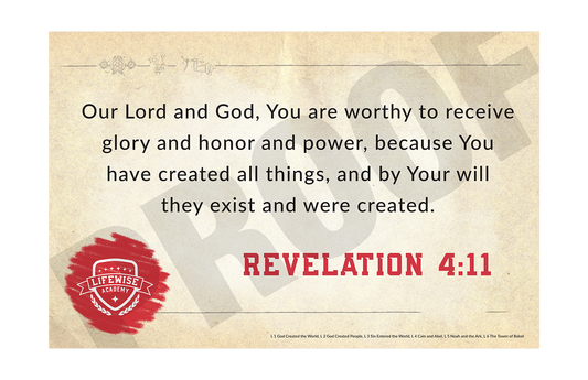 LWL 001-006 - Key Verse Laminated Posters