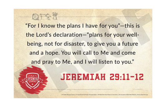 LWL 056-060 - Key Verse Laminated Posters
