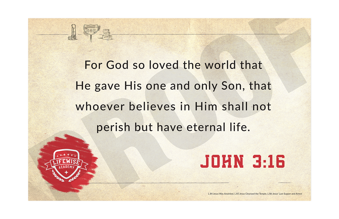 LWL 084-086 - Key Verse Laminated Posters