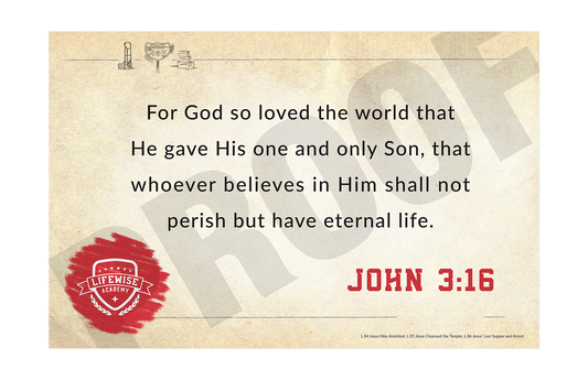 LWL 084-086 - Key Verse Laminated Posters
