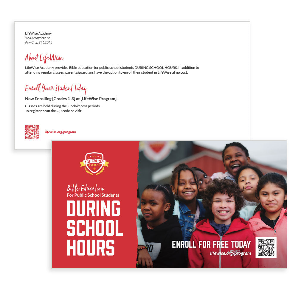 LifeWise Academy 6x11 Postcard