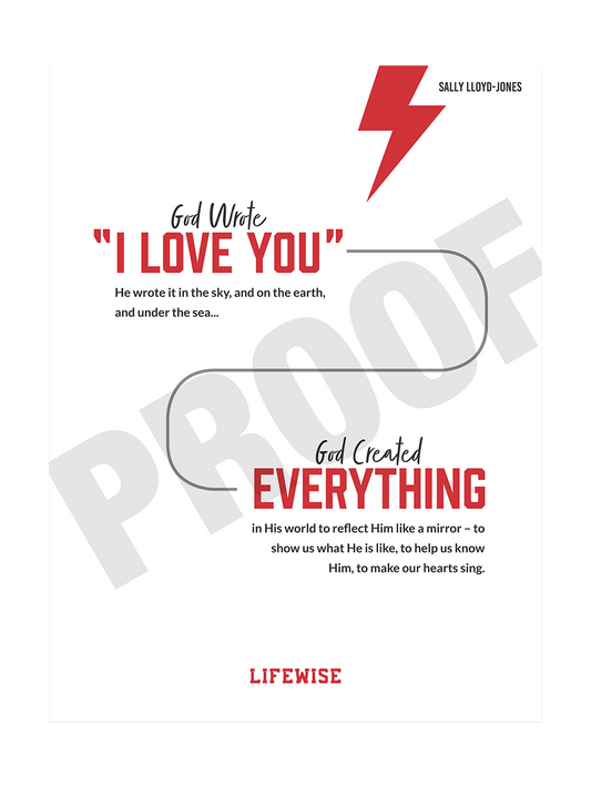 MS Laminated Poster 018 - (God Created Everything Quote)