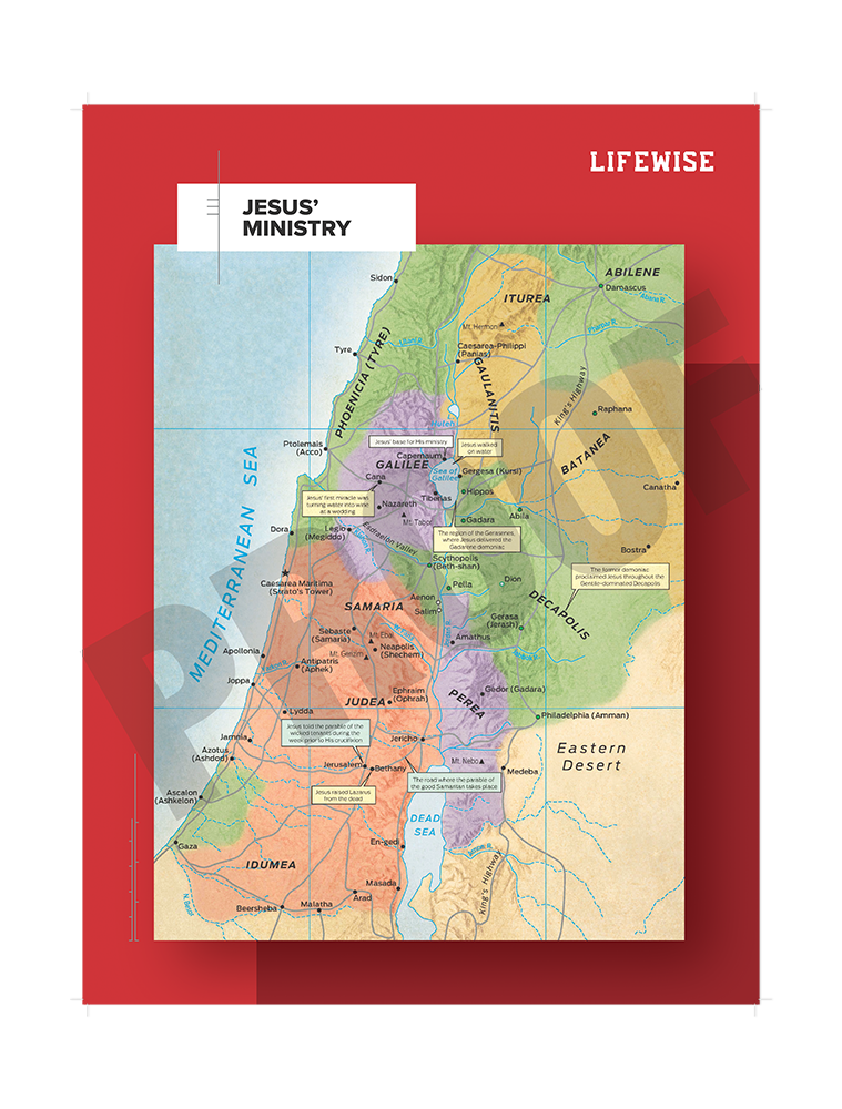 MS Laminated Poster 023 - (Jesus' Ministry)