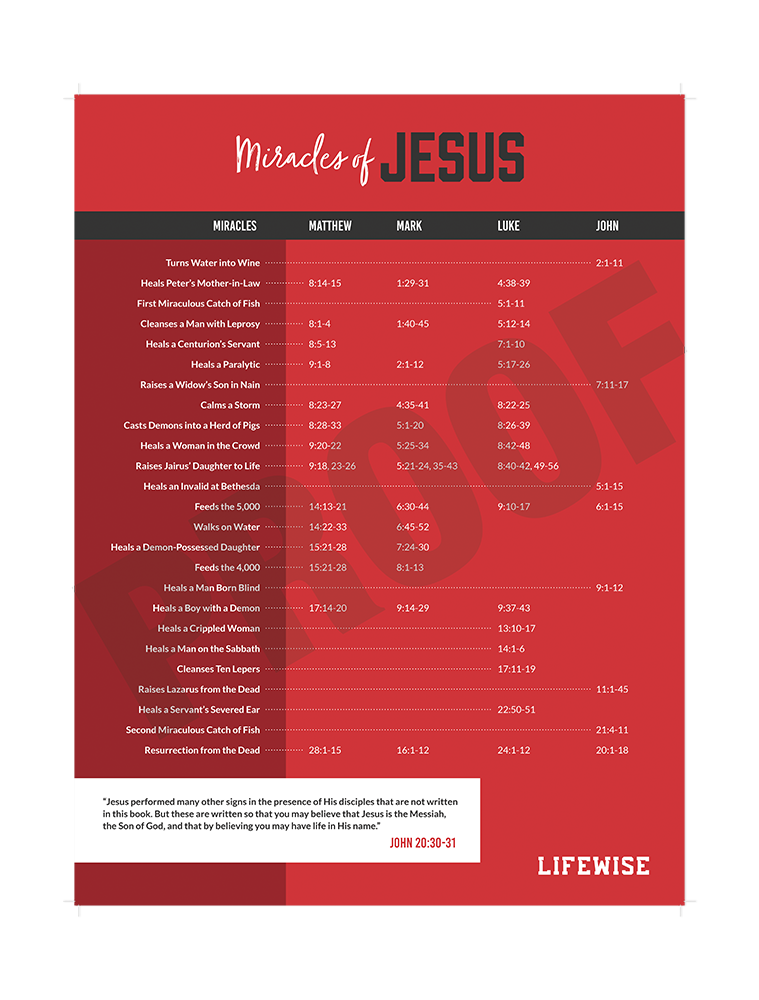 MS Laminated Poster 024 - (Miracles of Jesus)