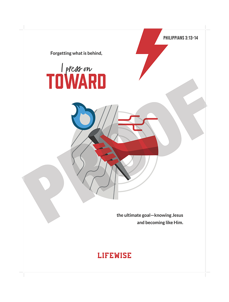 MS Laminated Poster 042 - (Press On Toward the Goal)